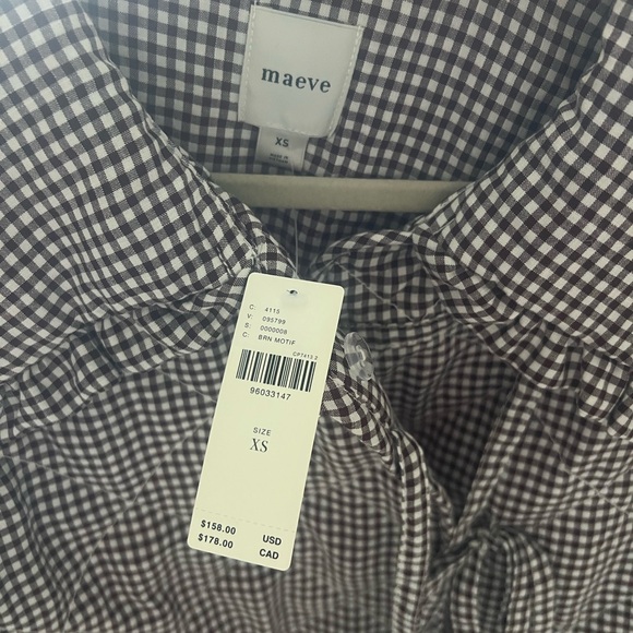 Checkered Jacket with Ruffle Collar - Picture 2 of 3